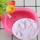 Силиконовые формы для мыла в форме цветущей орхидеи, 3D формы для торта, помадки, кекса, желе, конфет, шоколада, декоративные формы для выпечки
