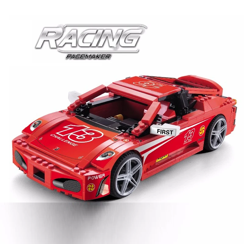 8613 512 шт. Technic enlighten Racing F430 спортивный суперкар строительные блоки Набор