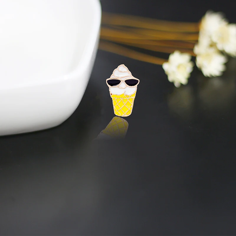 Оригинальные Мультяшные броши металлические шпильки груша яблоки Сандэ кактус