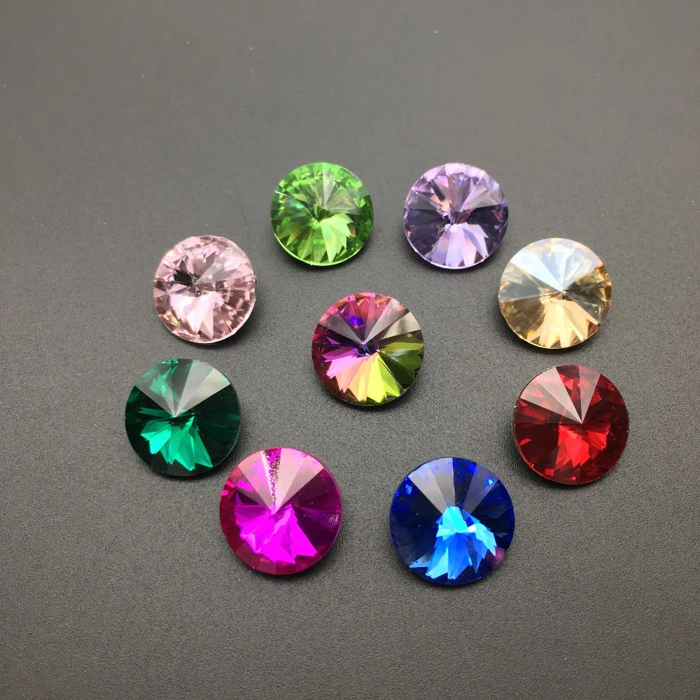 Хрустальные стразы стеклянные бусины разноцветные камень для украшения одежды