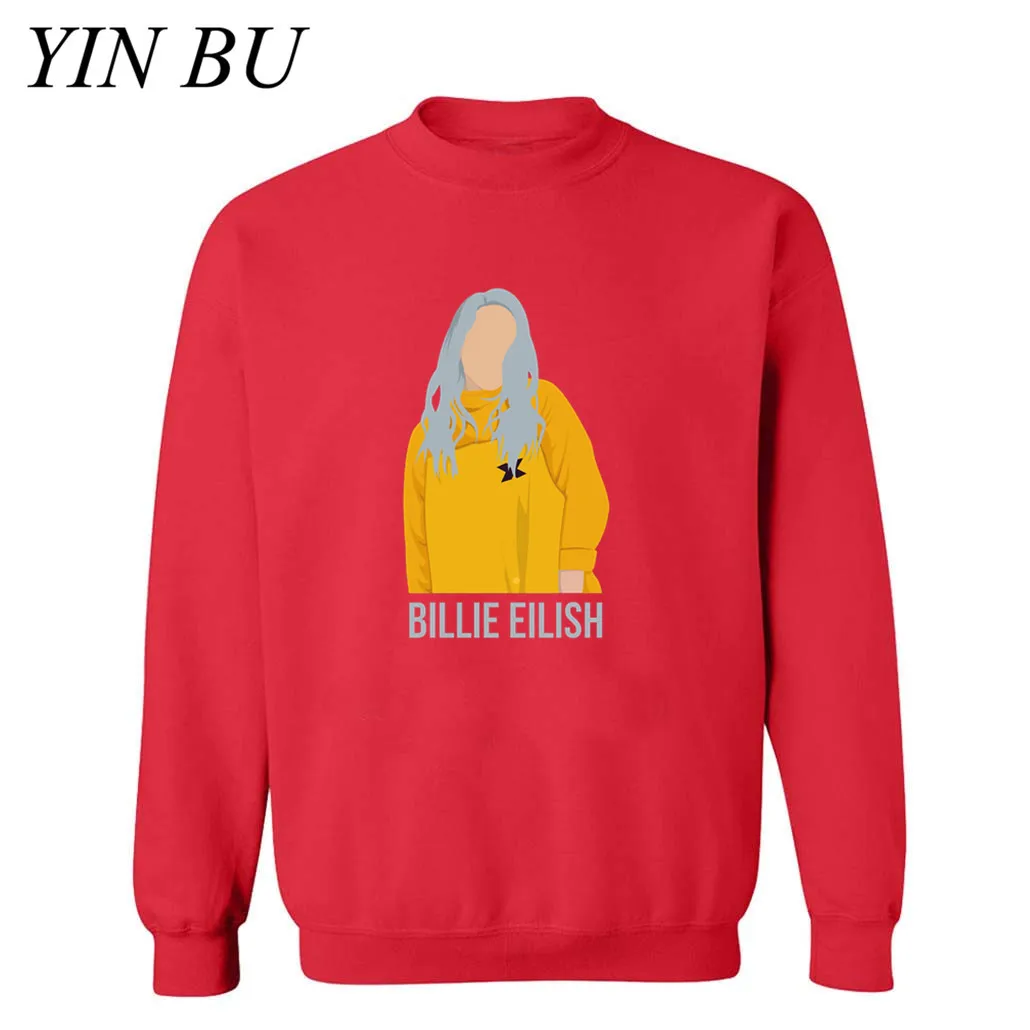 Новинка 2019 года. Стильные мужские толстовки с капюшоном Billie Eilish. Осенне-зимние в