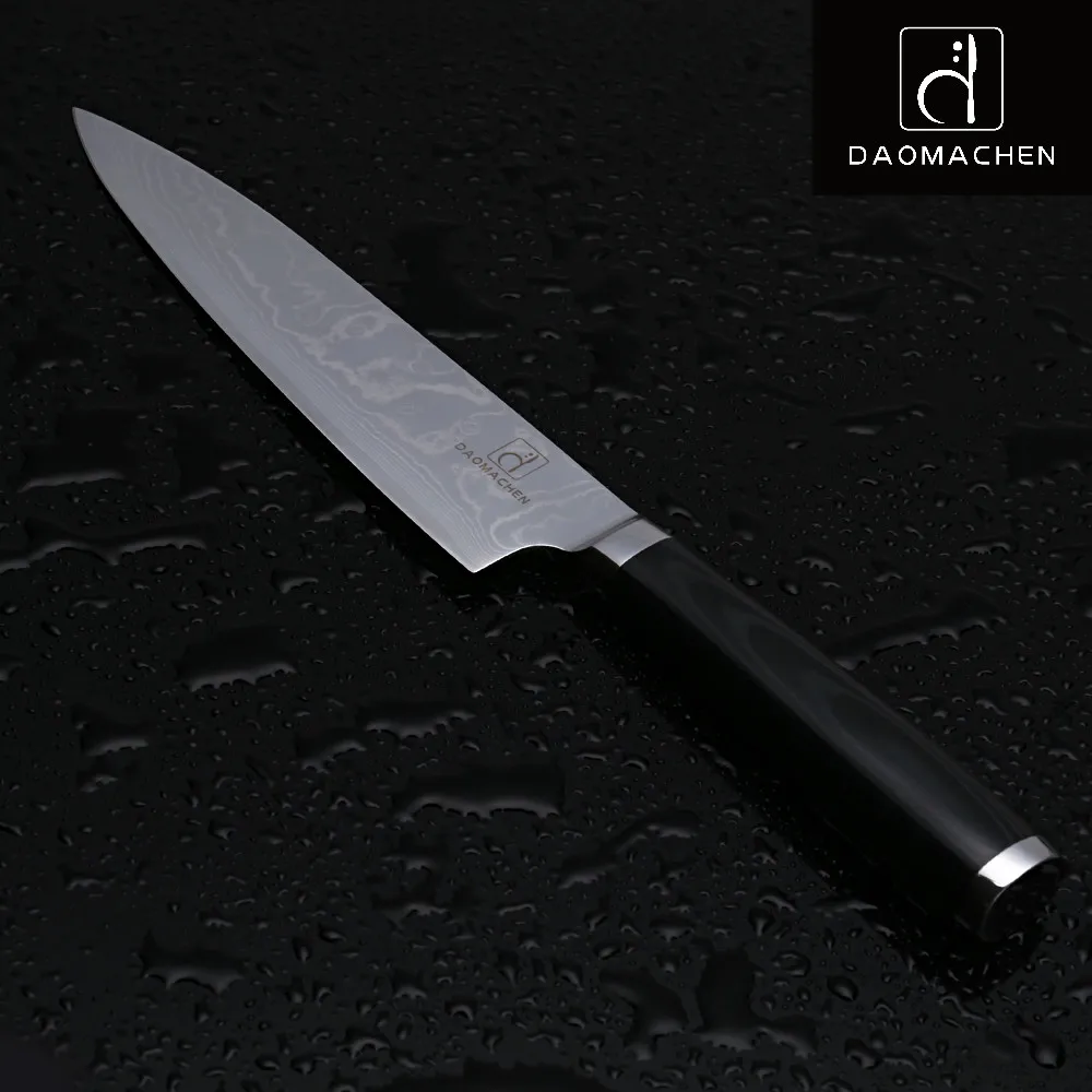 DAOMACHEN нож для нарезки 8 дюймов японский из дамасской стали поварские ножи с