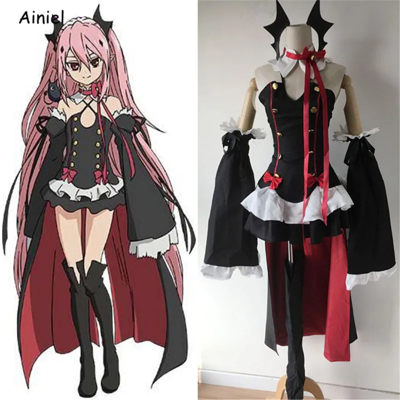 Костюм для косплея из аниме сераф конца соблазнительный костюм платья No Seraph с