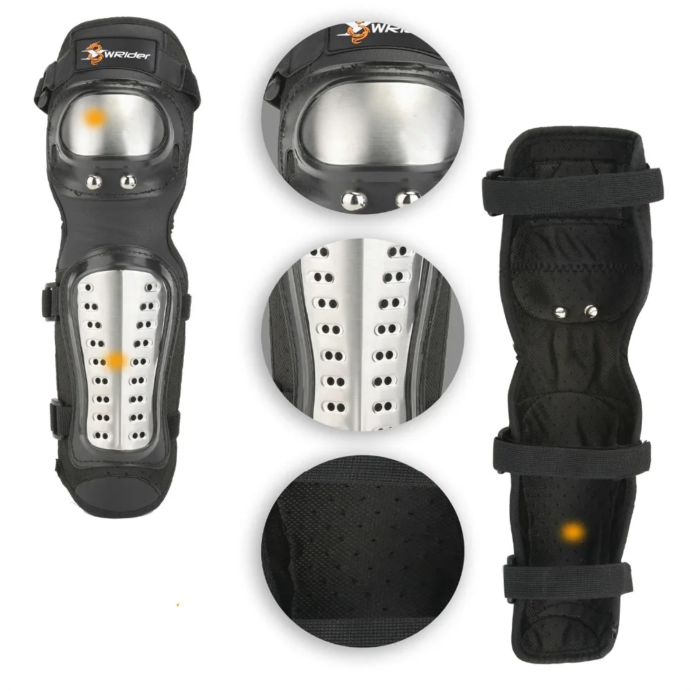 4 шт. Защитные Налокотники для мотокросса из нержавеющей стали|steel knee pads|steel