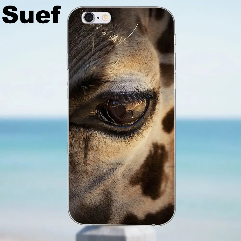 Suef милый жираф для iPhone 4 4S 5 5S 5C SE 6 6S 7 8 Plus X Samsung Galaxy A3 A5 J1 J3 J5 J7 2016 2017 мягкий крутой