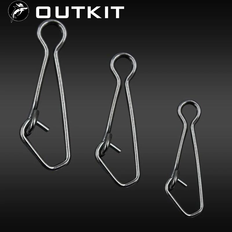 OUTKIT, новинка, 50 шт./лот, QL, с крючками, поворотный, нержавеющая сталь, рыболовные Вертлюги, крючок, приманка, разъем, рыболовные снасти