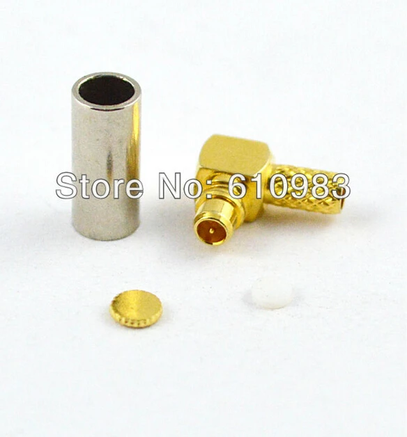 MMCX обжимной штекер прямоугольный разъем для LMR100 RG316 |