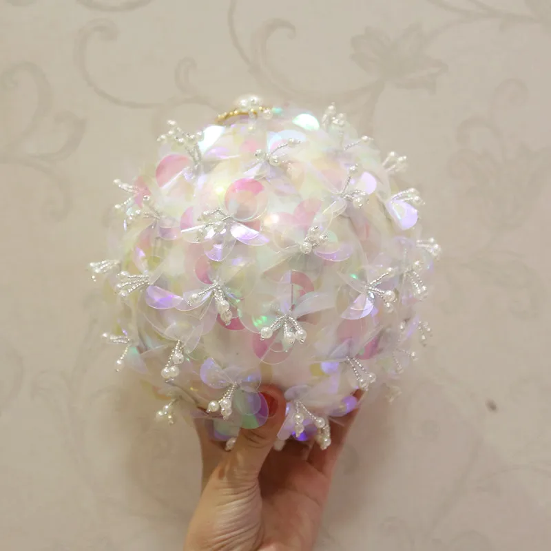 ETAILL прозрачный розовый цветок жемчуг бисером Tellurion вечерняя сумка Свадебная