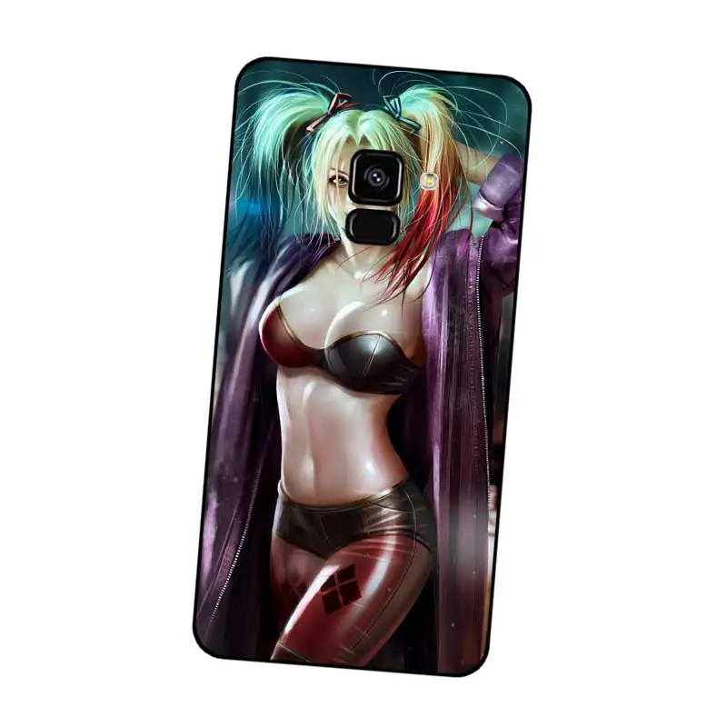 P080 Harley Quinn Black Silicone Case Cover For Samsung Galaxy J2 J3 J4 J5 J6 J7 J8 Pro Plus Prime 2018 2017 |