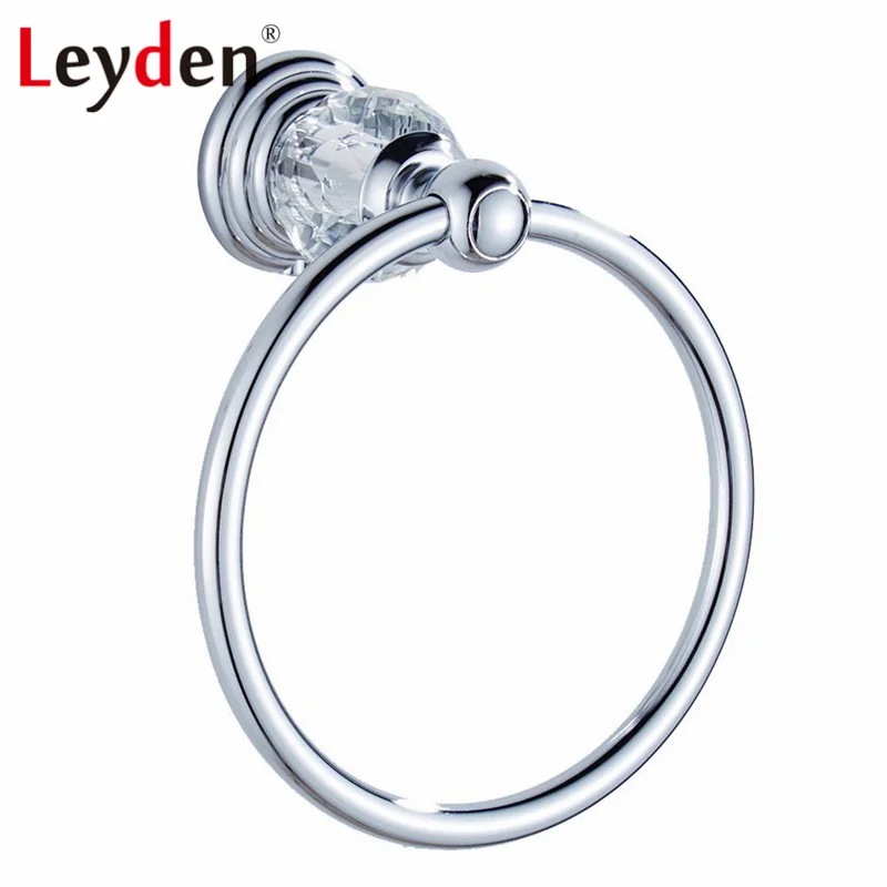

Роскошное кольцо для полотенец Leyden, держатель для полотенец, аксессуары для ванной комнаты, серебряная настенная Европейская вешалка для п...