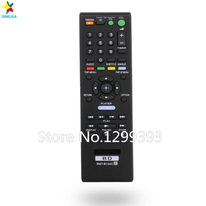 RMT-B105A RMT-B105P BDP-BX2 универсальный пульт дистанционного управления для dvd-плеера Sony Blu