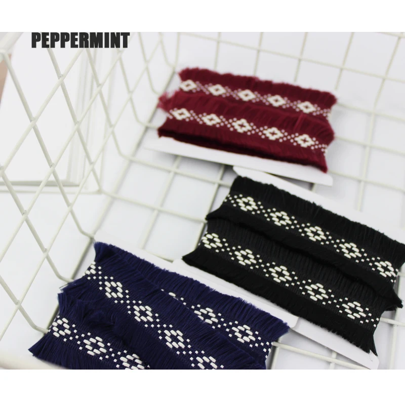 1 ярд 3 см Отделка бахромой вышивка отделка с кисточками Этническая обрезанная