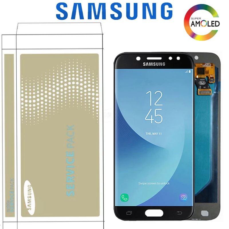 5," супер AMOLED экран для SAMSUNG GALAXY J530 J530F SM-J530F J5 ЖК-дисплей кодирующий преобразователь сенсорного экрана в сборе