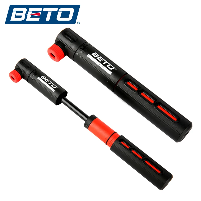 Насос BETO велосипедный Карманный двухтактный портативный ультралегкий воздушный