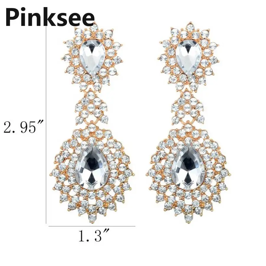 Элегантные серьги-люстры с кубическим цирконием для женщин модные длинные