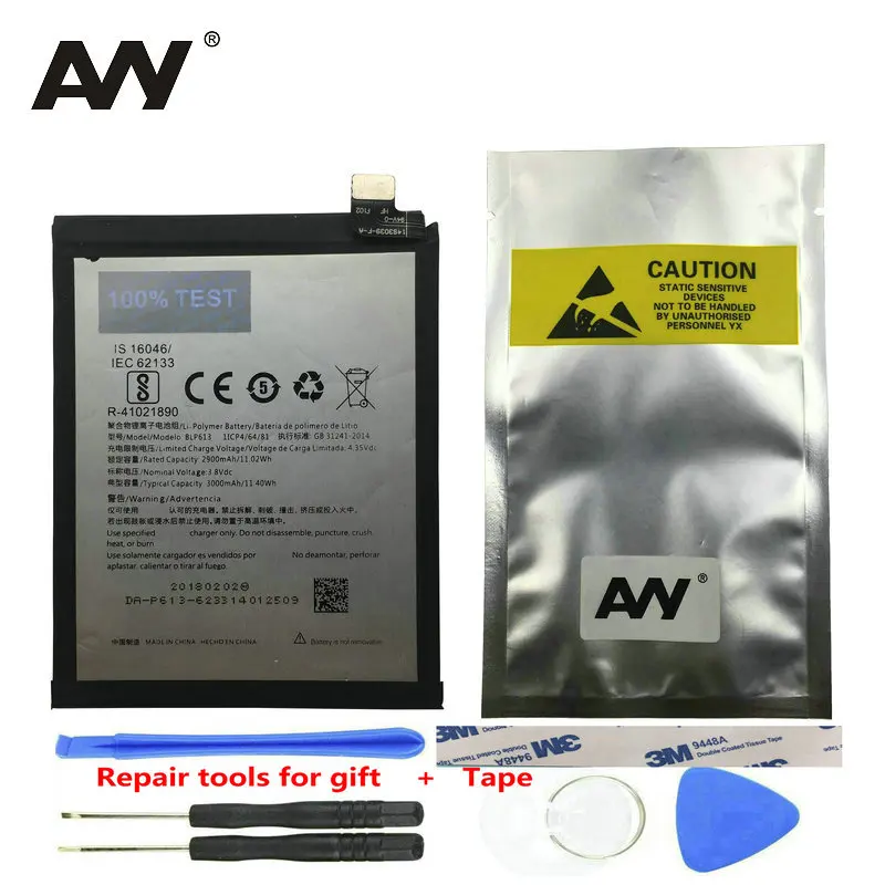 AVY BLP613 2018 Новый 1 + аккумулятор для Oneplus 3 One Plus три мобильный телефон Сменные литий