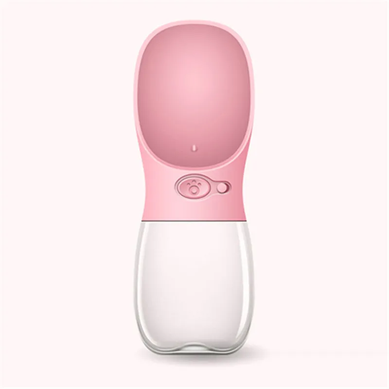 Pink Портативные бутылки для воды для домашних собак, мини-бутылки для кошек, щенков, для маленьких собак, чихуахуа, для путешествий, поилка для домашних животных, диспенсер для воды, кормушки - Цвет: Pink