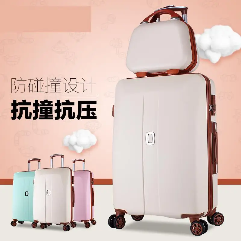 Для женщин спинер ABS Чемодан с косметичка комплект из 2 предметов модная женская