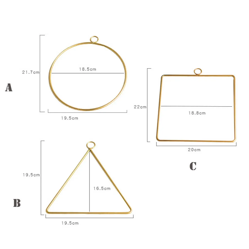 3D геометрический настенный цветочный держатель металлический домашний декор