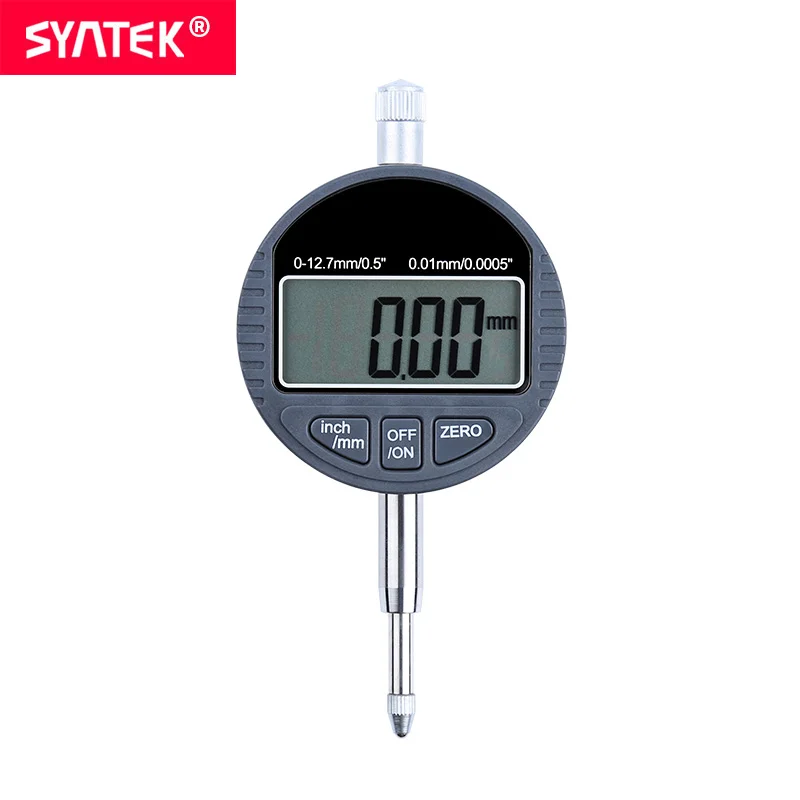 

Электронный цифровой циферблатный индикатор Syntek, 0-12,7 мм, 0-25,4 мм, 0,5 дюйма, 1 дюйм, 0,01 мм, 0,001 мм