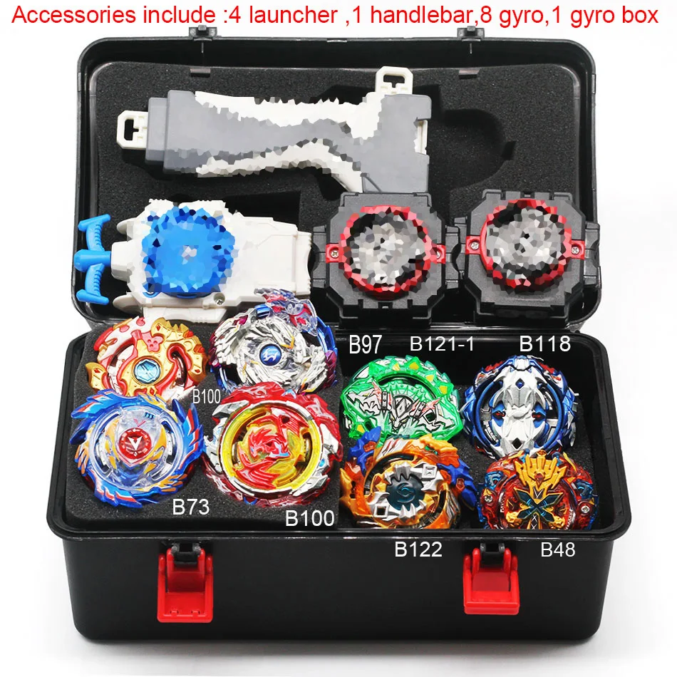 Набор игрушек Beyblade Burst, набор бейблэйд Арена, набор бейблэйд, металлический сплав, боевой гироскоп 4d с 4 пусковыми лопастями, вращающиеся лопасти, игрушки