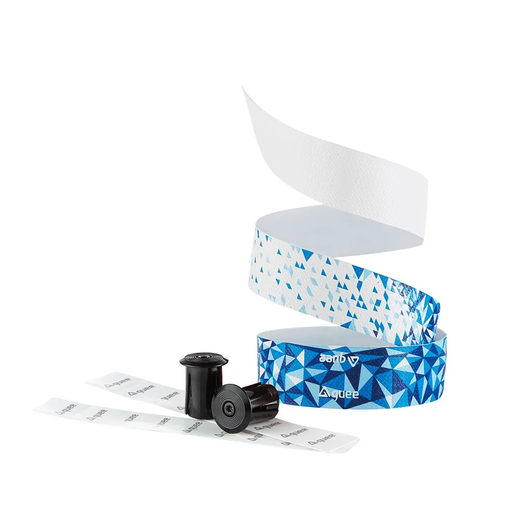 White Blue GUEE SL Geo супер светильник для шоссейного велосипеда, руля для велосипеда, лента с тройным слоем поверхности Microtex, дизайнерская велосипедная гоночная велосипедная лента - Цвет: White Blue