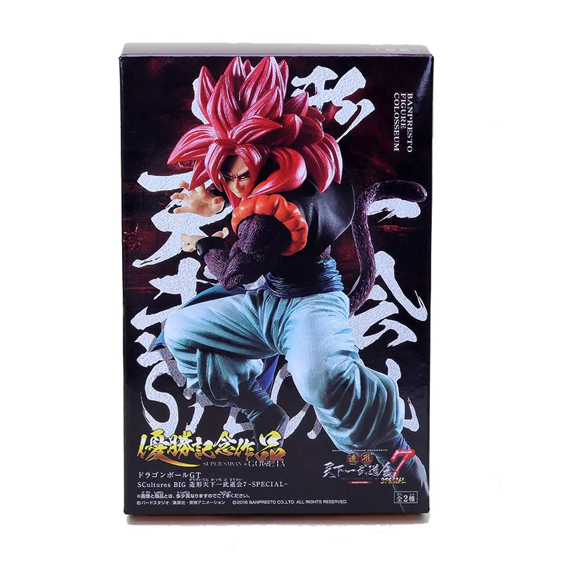 Gogeta with box DRAGON Ball Z SCultures Big Budoukai 7 Vol.6 Piccolo Bulma Gogeta Goku DRAGON Ball игрушка - Цвет: Gogeta with box