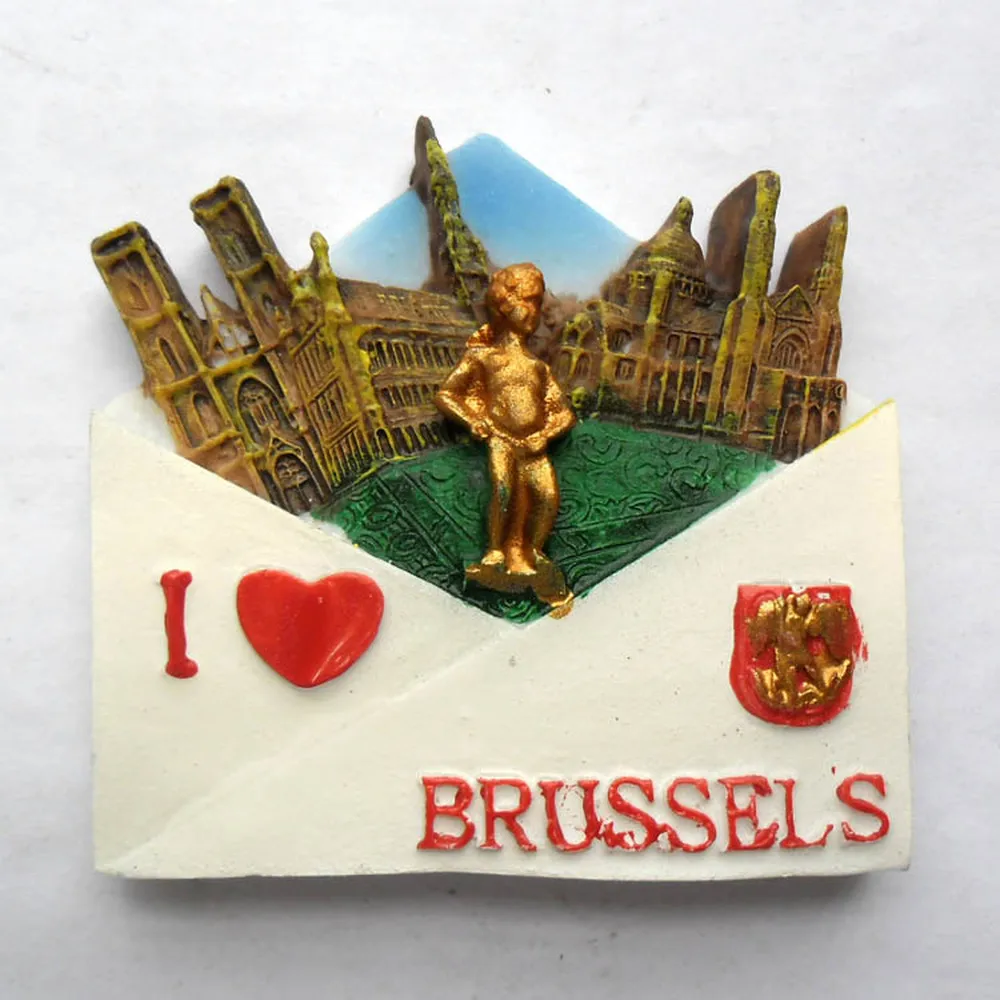 3D магниты на холодильник расписанные вручную брюсель манекен униформа Бельгии