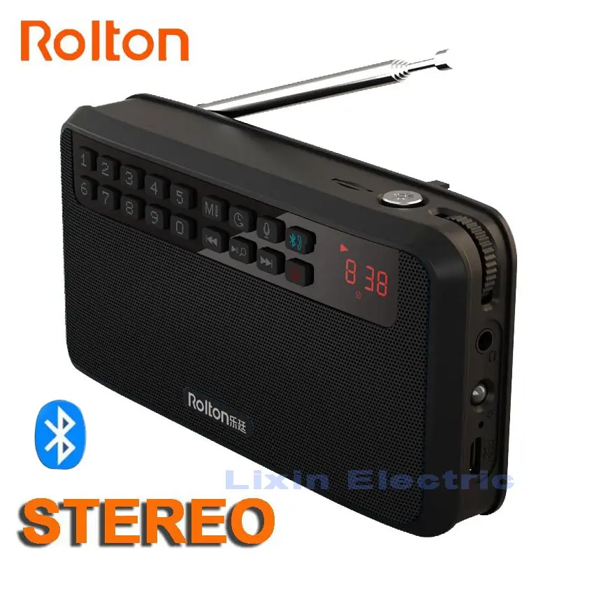 Портативный стерео bluetooth-динамик Rolton E500, s, fm-радио, басовый двухтрековый динамик, TF карта, USB музыкальный плеер, колонка, поддержка Recor