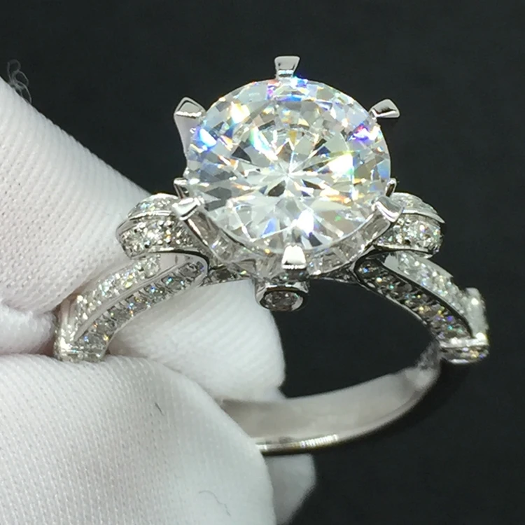 Choucong Wieck Роскошные ювелирные изделия из стерлингового серебра 925 пробы 3Ct AAA CZ