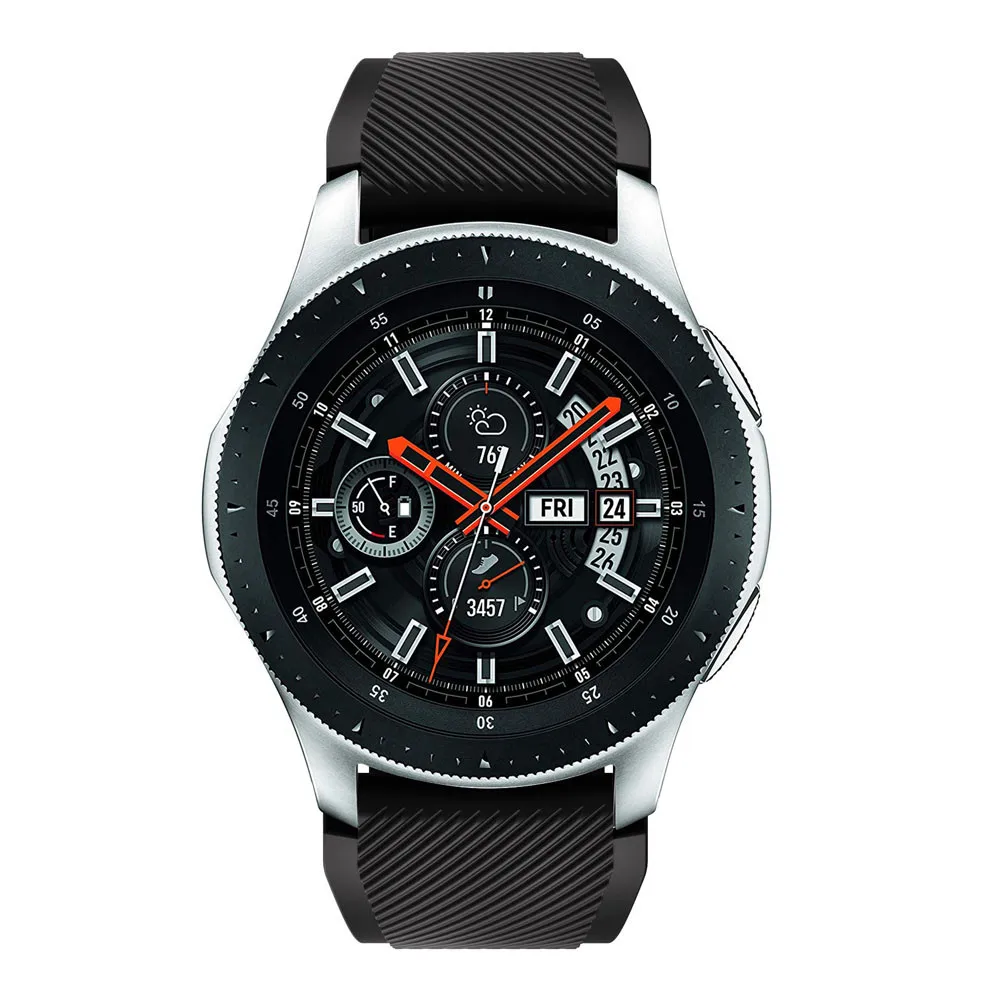 Мягкий силиконовый сменный ремешок для наручных часов ремешок для samsung Galaxy Watch 46mm Шестерни S3 классический/Frontier 22 мм Correas de reloj