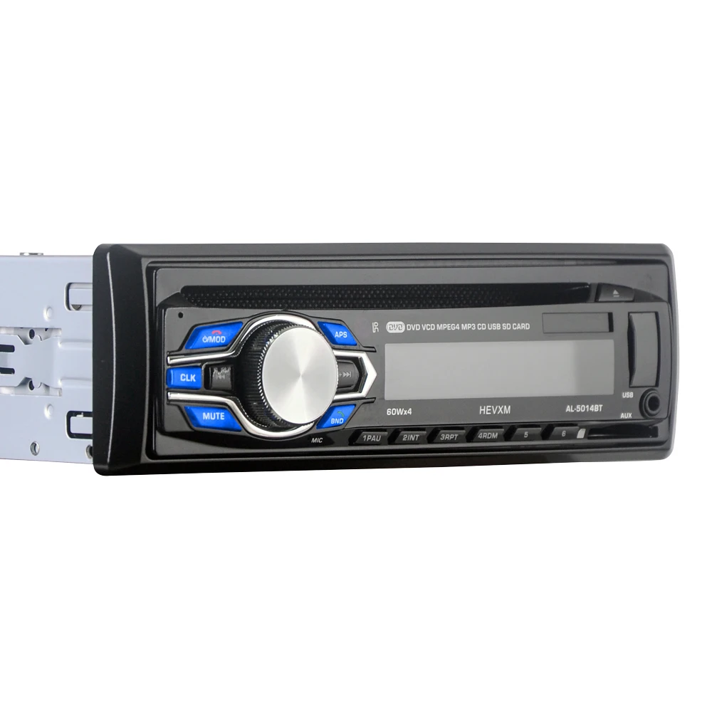 1 Din 12 в автомобильный DVD CD плеер автомобиля MP3 стерео автомобиля Handfree Авторадио BT аудио радио 5014 автомобиль-Стайлинг беспроводной пульт дистанционного управления