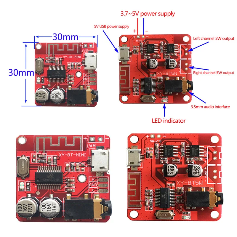 Новая мини плата Bluetooth декодера MP3 Усилитель без потерь модуль 4 1/4 2|Аксессуары для