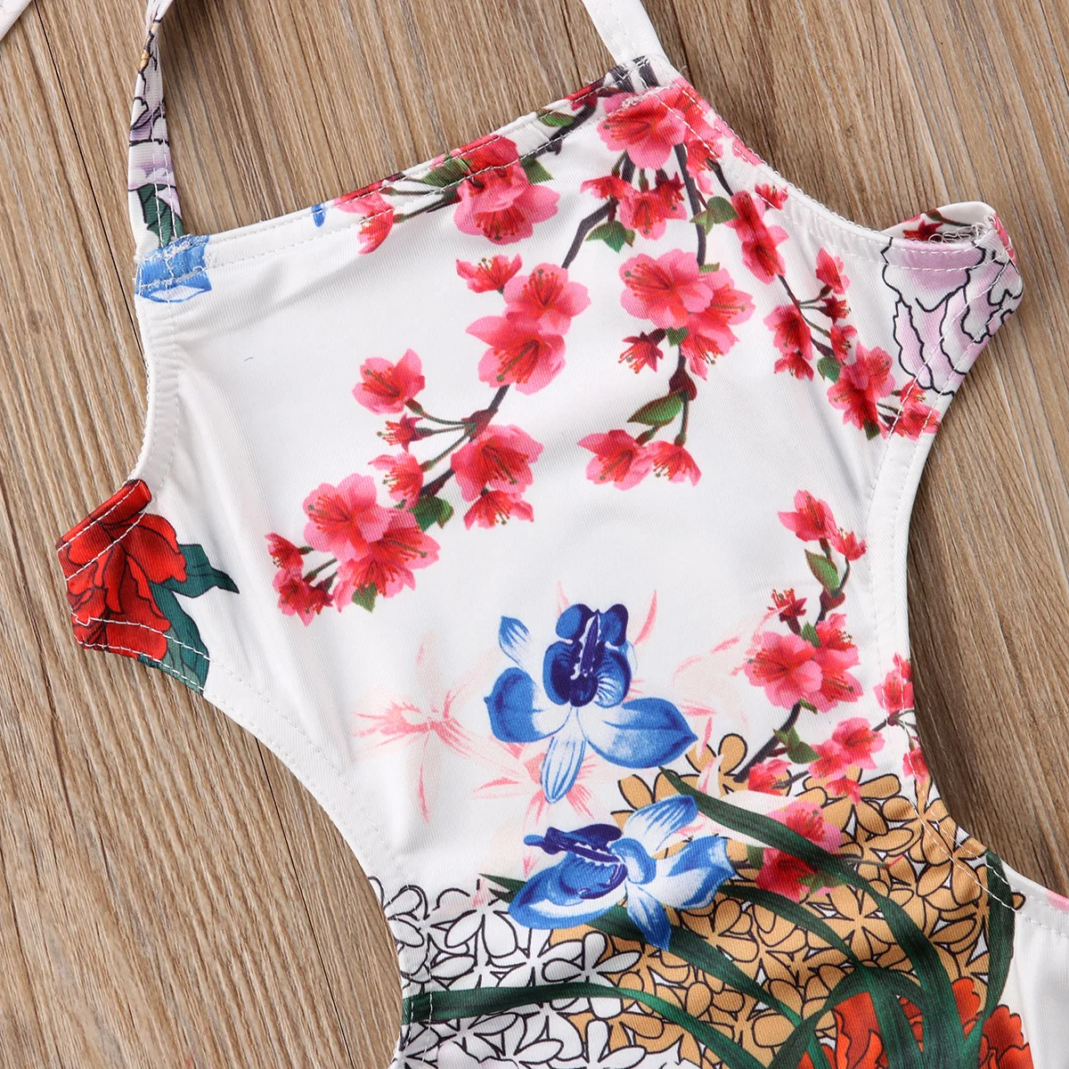 Pudcoco бинты Обувь для девочек Довольно Цветочный комплект маленьких Купальники