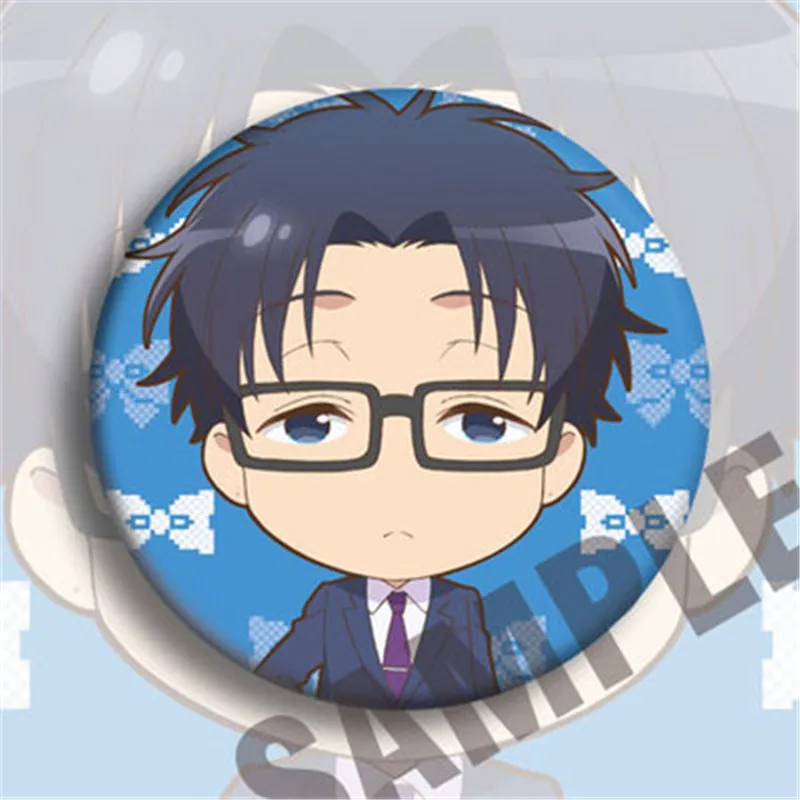 Аниме Wotakoi: Love is Hard для Otaku Pin Button Badge мультфильм косплей брошь на Хэллоуин значок