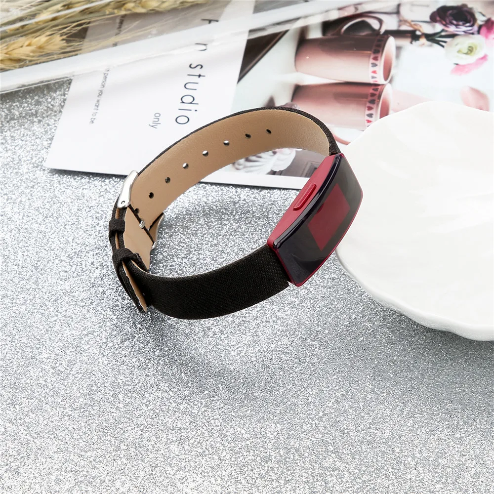 Холщовый кожаный ремешок для Fitbit Inspire/Inspire HR Smartwatch Замена нейлоновая плетеная ткань ремешок для часов браслет