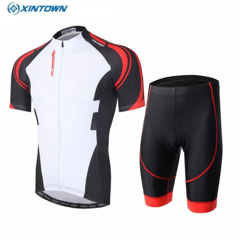 2017 г. XINTOWN Pro велосипедный трикотажный комплект с шортами и нагрудником Мужская