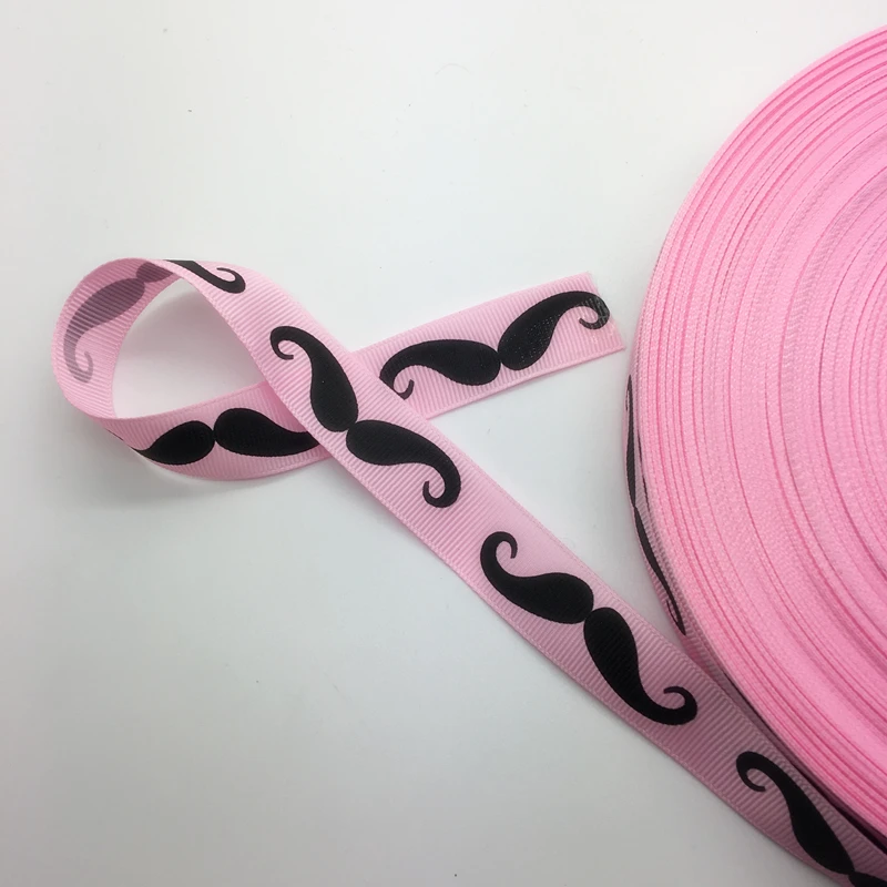Бесплатная доставка 5 ярдов 3/4 'ཐ мм Широкий Печатный Grosgrain лента для волос