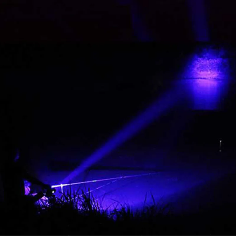 

Diving Flash Light UV Torch Waterproof Ultraviolet Flashlight 3 LED Purple Light Underwater 50m Dive Lamp+18650 Battery+Charger