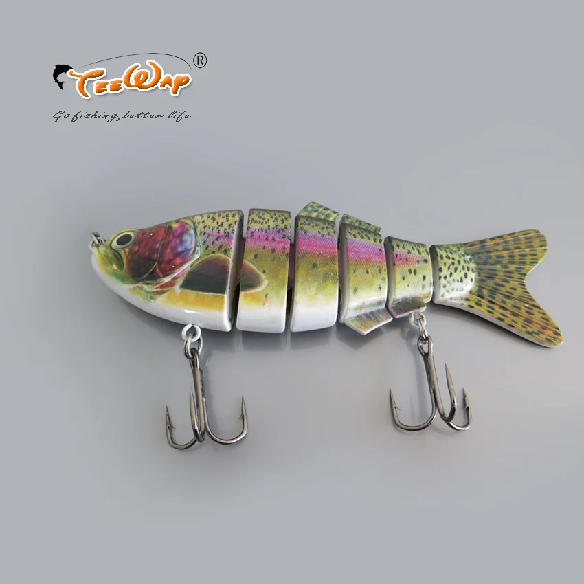 Новый продукт большая рыболовная приманка 6 сегментов Swimbait Crankbait тяжелая