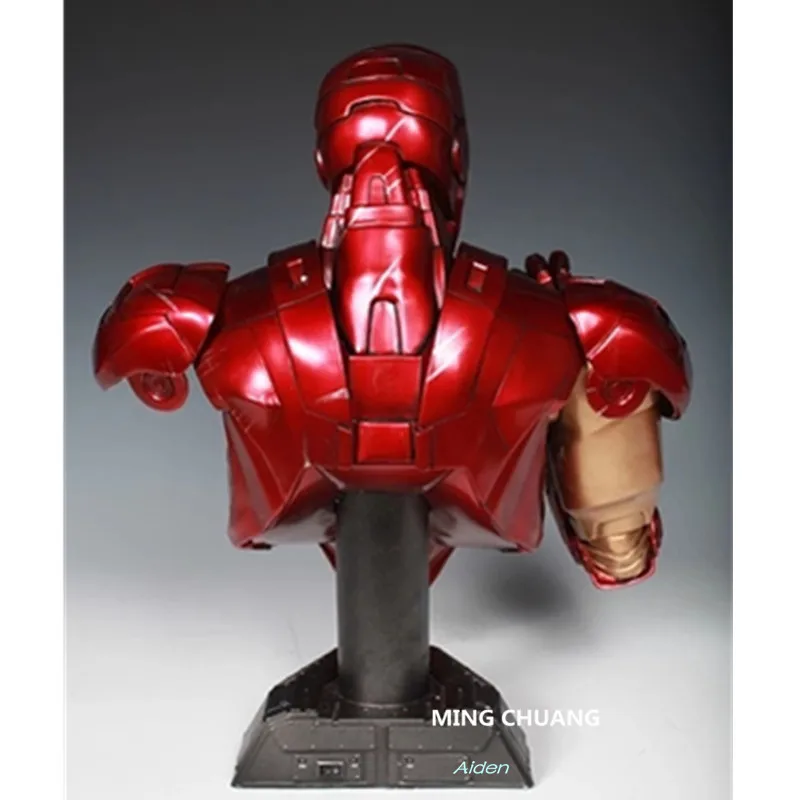16 &quotСтатуя Мстители: Endgame бюст супергерой голова портрет Железный человек Mark6 1:2