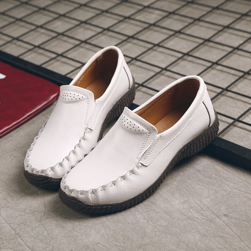 Женская обувь на плоской подошве платформе женские мокасины из искусственной