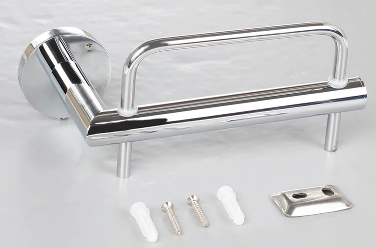 Бумажные держатели Серебряный держатель для туалетной бумаги креативный