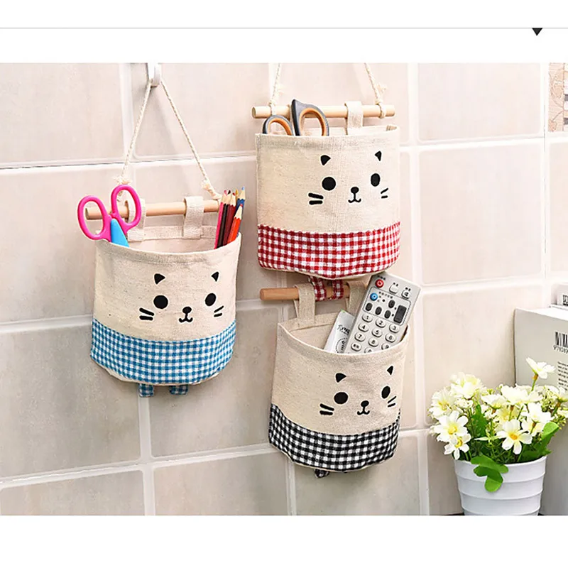 IMBABY подвесной карман для хранения для детского постельного белья прикроватная кроватка органайзер мульти-функция дом кухонный мешок для хранения Маленькая вещь - Цвет: 3 pcs