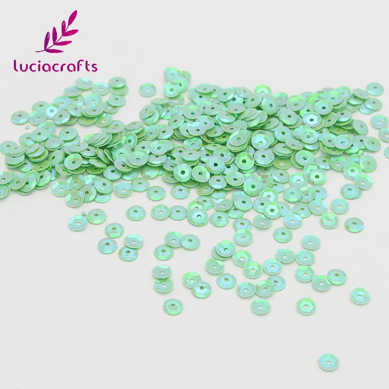 Lucia crafts 5 мм 20 г/лот хлопья Радужная чашка с блестками плоские свободные блестки для шитья одежды платье DIY украшения D0802