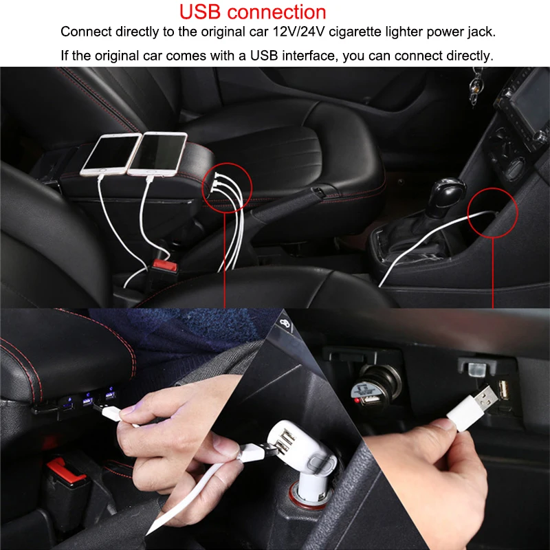 Подлокотник коробка для SUZUKI SX4 2006- usb зарядка светодиодный светильник автомобильный подлокотник вращающийся центральная консоль коробка для хранения автомобиля-Стайлинг