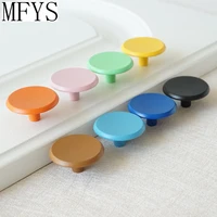 solid color round door knobs for childrens room various colors cabinet drawer handles cute wardrobe pulls furniture hardware