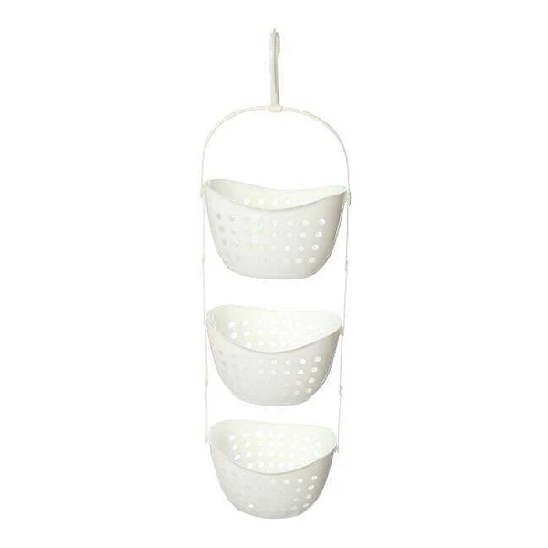 3 Tier Plastic Basket Shower Caddy Hanging Rack Tidy Shelf Organiser Storage White | Обустройство дома