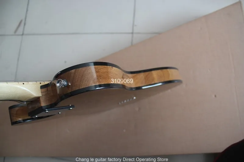 Прямая поставка с фабрики 6 струн Хромовая аппаратная гитара elm из натурального