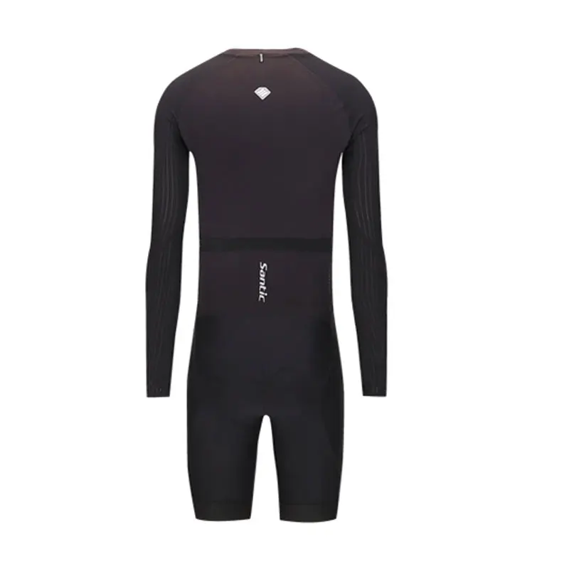 Мужской слитный комбинезон Santic с длинным рукавом велосипедный трикотажный